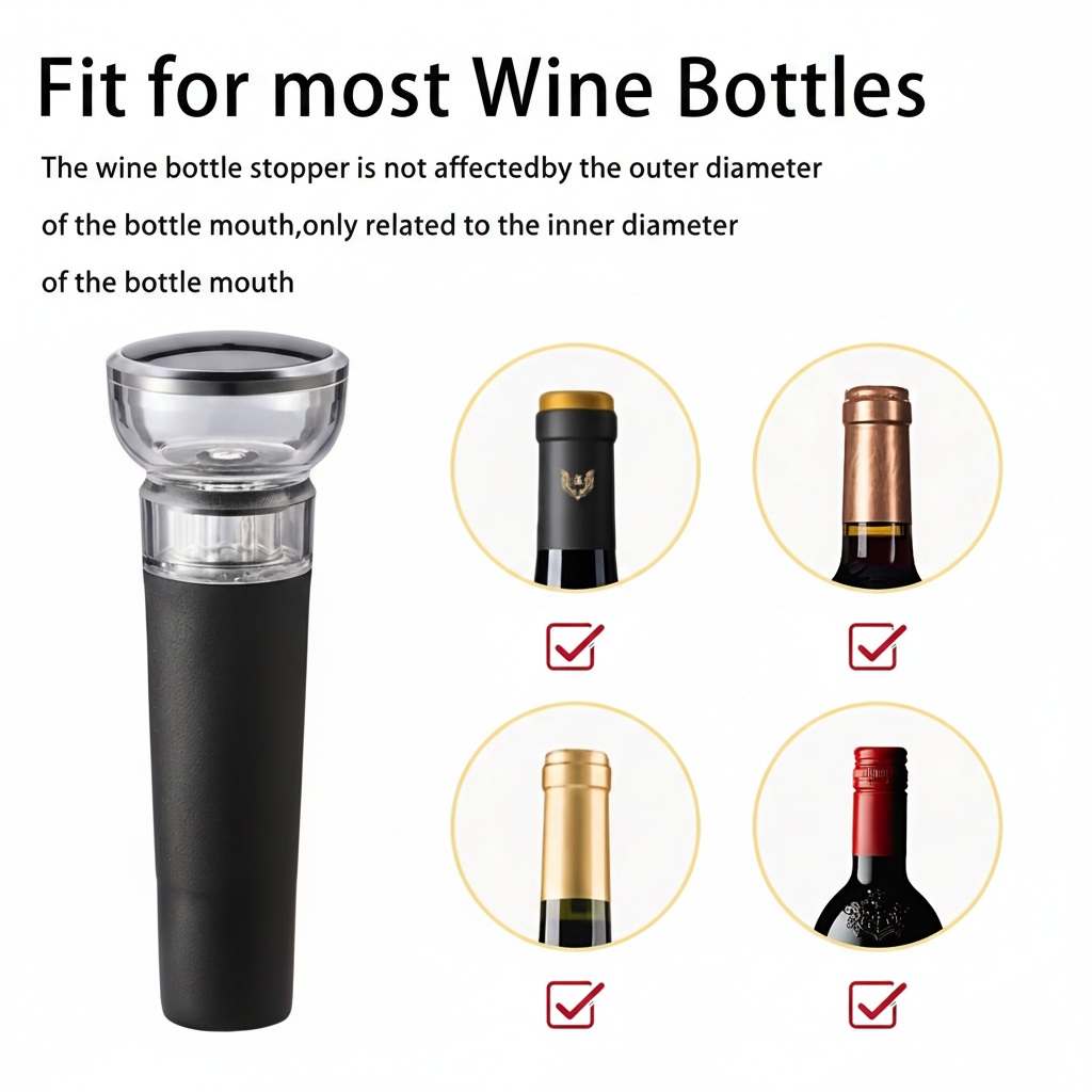 Fit for Most Wine Bottles Clean White